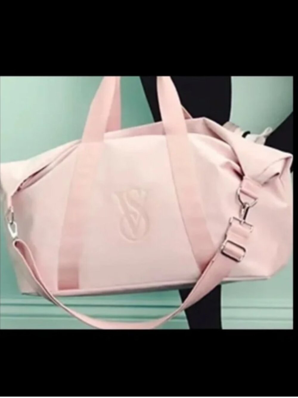 Victoria’s Secret Metallic Duffle Bag Pink One Size BNWT